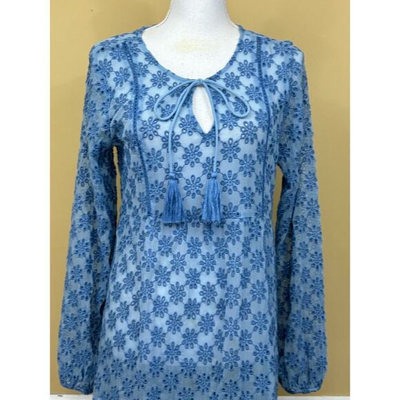 Sundance eyelet gauze dress, small, bohemian, coastal, prairie, cottagecore - Picture 4 of 5